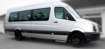 17-seater VW Crafter schoolbus from JOYRIDE
